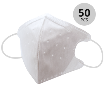 Box of 50 disposable white masks